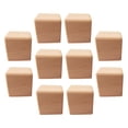 thumbnail image 2 of 10Pcs bloques cuadrados de maciza de bloques de de adornos de piezas-para artesanías, proyectos de carpintería , 4CM BLESIY Bloques de madera, 2 of 7