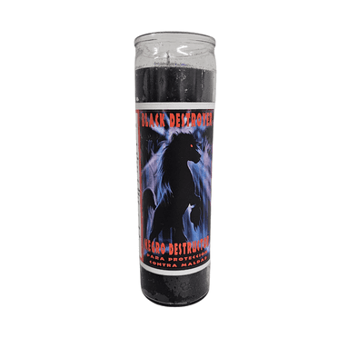 Negro Destructor Veladora Preparada / Black Destroyer Prepared Ritual Candle