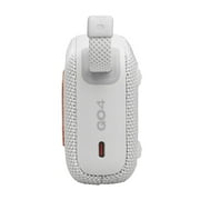 JBL Go 4 - مكبر صوت بلوتوث محمول للغاية - أبيض
