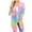 Pink, variant on Odeerbi Cardigan For Women Rainbow Color Stripe 2025 Long Sleeve Knitted Cardigan Sweater Coat Pink