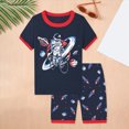 thumbnail image 2 of TOWED22 Newborn Baby Boy Outfits 2 Pieces Short Sleeve Top Tee Frog Print Casual Cargo Shorts Clothes(Red,100), 2 of 9