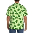 thumbnail image 3 of Yiaed Broccoli Vegetables Print Mens Casual Wrinkle Free Shirts Short Sleeve Button Down Summer Stretch Dress Shirt-Small, 3 of 5