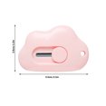 thumbnail image 3 of Big Sale ! Jiiey Cutter Cloud Shape Utility Knife Retractable Portable Mini Knife For Wrapping Envelopes Letter Box Cutter With Keychain Holes 3 Pack, 3 of 7