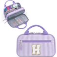 thumbnail image 1 of wonima02 Pencil Case for Girls, Cute Pencil Pouch Pen Case, Large Capacity Aesthetic School Supplies for Teen Girls, Purple H, 1 of 1
