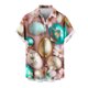 thumbnail image 2 of Blusa y camisa de manga corta con cuello vuelto para hombre, blusa informal de moda con cuello vuelto, blusa estampada de manga corta con botones, blusa de poliéster para hombre, 2 of 5