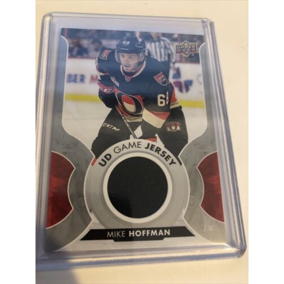 2017-18 Upper Deck UD Game Jersey Mike Hoffman Black GJ-MH Ottawa Senators