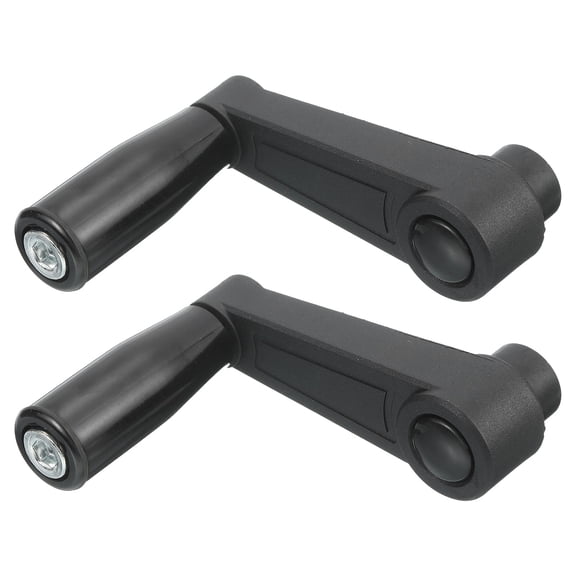 2Pcs 8x85mm (Dia x L) Revolving Handwheel Machine Handle Lathe Grip, Round Hole