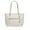 Chalk, variant on Womens Coated Canvas Signature Taylor Tote Tan Rust CC402-B4NQ4 One Size