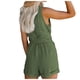 thumbnail image 4 of MKLEKYY Pantalones Cortos Casuales para Mujer, con Cuello En V, Lazo, Bolsillo, Sin Mangas, Pantalones Cortos Anchos, Monos, Mamelucos, 4 of 4