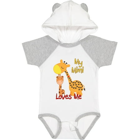 

Inktastic My Mimi Loves Me Giraffe Gift Baby Boy or Baby Girl Bodysuit