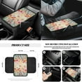 thumbnail image 7 of Yuyamidu Tulip Car Seat Covers Set with Steering Wheel Cover Seat Belt Covers Trash Bin Rear View Mirror Cover Butterfly Car Armrest Cover Cushion Coasters Gear Shift Knob Cover for Women, 14 PCS, 7 of 7