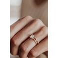 thumbnail image 2 of SOLITAIRE JEWELS 1.CT Emerald Moissanite Diamond Solitaire Engagement Ring 14K White Gold, 2 of 7