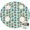 Robot and Blasters, variant on Robot and Wrenches White Pattern Round Fitted Tablecloth with Elastic Edge, Waterproof Dining Table Cover for Indoor Outdoor Camping and Daily Use