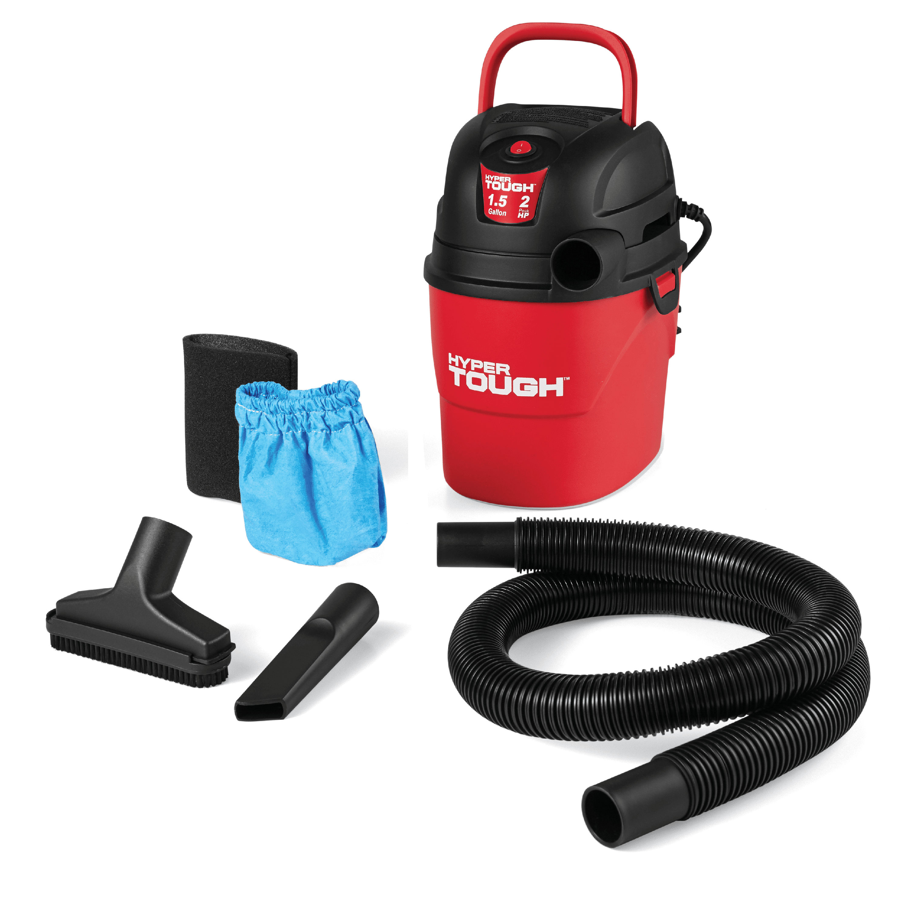 Hyper Tough 1.5 Gallon 2.0 Peak HP Utility Wet/Dry Vacuum BrickSeek