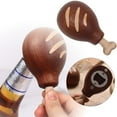 Lushas Solid Wood Chicken Leg Ornaments Home Wooden Opener Creative