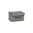 thumbnail image 1 of Cajas de almacenamiento plegables grandes no tejidas con tapas plegables para el hogar, S,GY Feliz Sencillez, 1 of 5