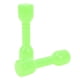 thumbnail image 3 of 10 mancuernas de plástico para niños, ejercicio de brazos, fitness, deporte, juguete, mancuernas pequeñas para ejercicio matutino, uso doméstico, color verde YUNYI BRAND Deportes, 3 of 8