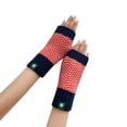 thumbnail image 3 of Demi-Gants Tricotés Chauds Motif Chevrons Automne et Hiver pour Femmes, 3 of 3