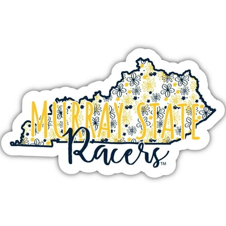 Murray State University Floral State Die Cut Decal 4-Inch