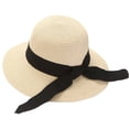 thumbnail image 7 of EYNMVR Womens Straw Hat,Wide Brim Sun Protection Beach Hats,UPF 50+ Floppy Summer Hat for Small Heads, 7 of 7
