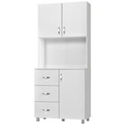 Hodedah 3-Shelf, 3-Door Multi-purpose Cabinet, Multiple Colors ...