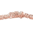 thumbnail image 3 of morganite Tennis Bracelet, Genuine Morganite 14k Gold Vermeil Over Sterling Silver Bracelet, Morganite Oval Cut Bracelet Tennis Bracelet, 3 of 3