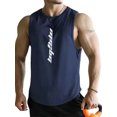 thumbnail image 1 of Sunloudy Chaleco deportivo de verano para hombre, camiseta sin mangas de secado rápido con cuello redondo y estampado de letras para hombres, M/L/XL/XXL/XXXL Sunloudy  moda, 1 of 4