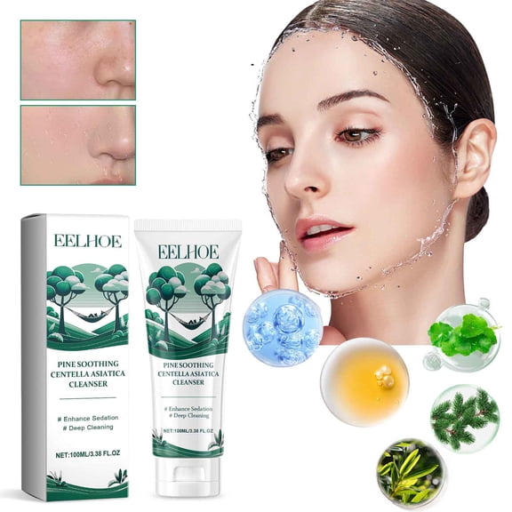 Gzwccvsn Pines Soothing Centella Asiatica Cleanser Centella Cleanser Face Cleanser Gentle Cleanser Mousses Moisturizing Cleanser, Moisturizers Skincare Products