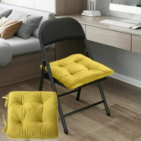 

Byikun Velvet Solid Chair Cushion - Super Soft Plush - Comfortable and Breathable - Solid Thicken Design - Multi-Situation Application - Ideal for Kitchen Dining Room Living Room Bedroom