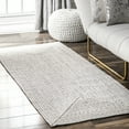 thumbnail image 2 of nuLOOM Wynn Braided Indoor/Outdoor Runner Rug, 2' 6" x 10', Ivory, 2 of 6