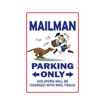I'M THE MAILMAN Warning Decal postman Decals USPS clerk postal worker