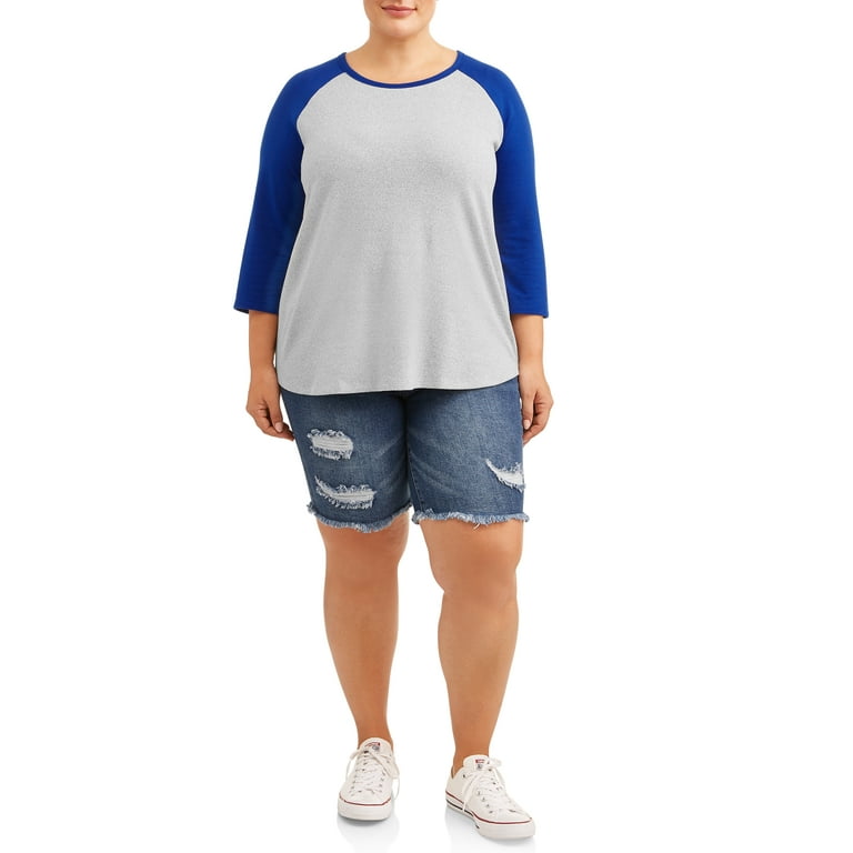 terra & sky women's plus baseball tee