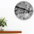 thumbnail image 2 of New York City Night Round Wall Clock for Home Decor Living Room No Ticking Sound Modern Creative Wall Clocks（12 Inch）, 2 of 6