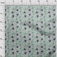 thumbnail image 3 of oneOone Polyester Spandex Dusty Teal Green Fabric Travel Diy Clothing Quilting Fabric Print Fabric By Yard 56 Inch Wide, 3 of 4