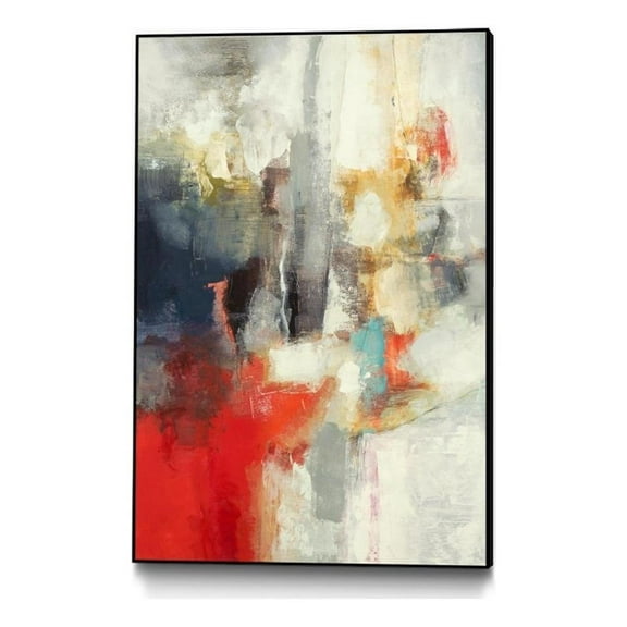 Giant Art Canvas  24x36 View Point Framed in Multi-Color