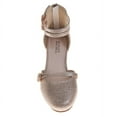 thumbnail image 5 of Badgley Mischka Girls Dress Shoes (Little Kids, Sizes 11–4), Rose Gold, Size: 3, 5 of 7