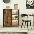 thumbnail image 2 of Pemberly Row Storage Cabinet Multipurpose Freestanding Cupboard in Brown/Black, 2 of 11
