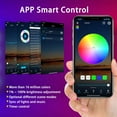 thumbnail image 4 of Bande Lumineuse DEL 65,6 Pi (20 m) Wi‐Fi Sans Fil Contrôlée par Téléphone Intelligent, Bande Lumineuse DEL avec Alimentation DC24V, 600 DEL RVB 5050, Bandes Lumineuses DEL avec Télécommande, Compatible avec Alexa Echo, Google Assistant..., 4 of 7