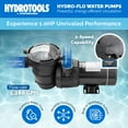 thumbnail image 2 of Swimline HydroTools HydroFlo 1,0 HP 2 Vitesses Pompe de Piscine à Éjection Verticale, 2 of 11
