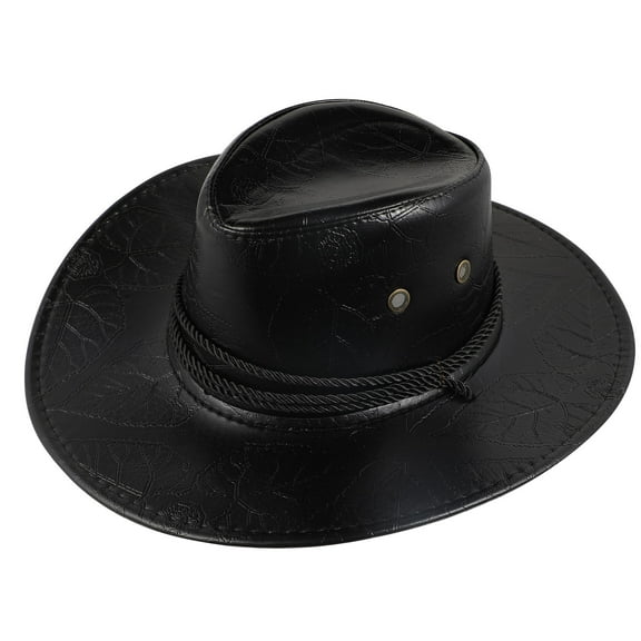 TEHAUX Travel Sun Hat Western Hats Women Black 1Pack Wide Brim Shade Adults