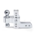 thumbnail image 1 of 2'' Receiver 6'' Drop/Rise Adjustable Trailer Tow Hitch Dual Ball W/Lock 10000lb ,Weatherproof Double Locking Hitch Pin, 1 of 7