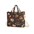 thumbnail image 7 of FORMRS Womens Corduroy Tote Bag Crossbody Shoulder Handbag with Pocket, Chocolate Cakes, 7 of 7