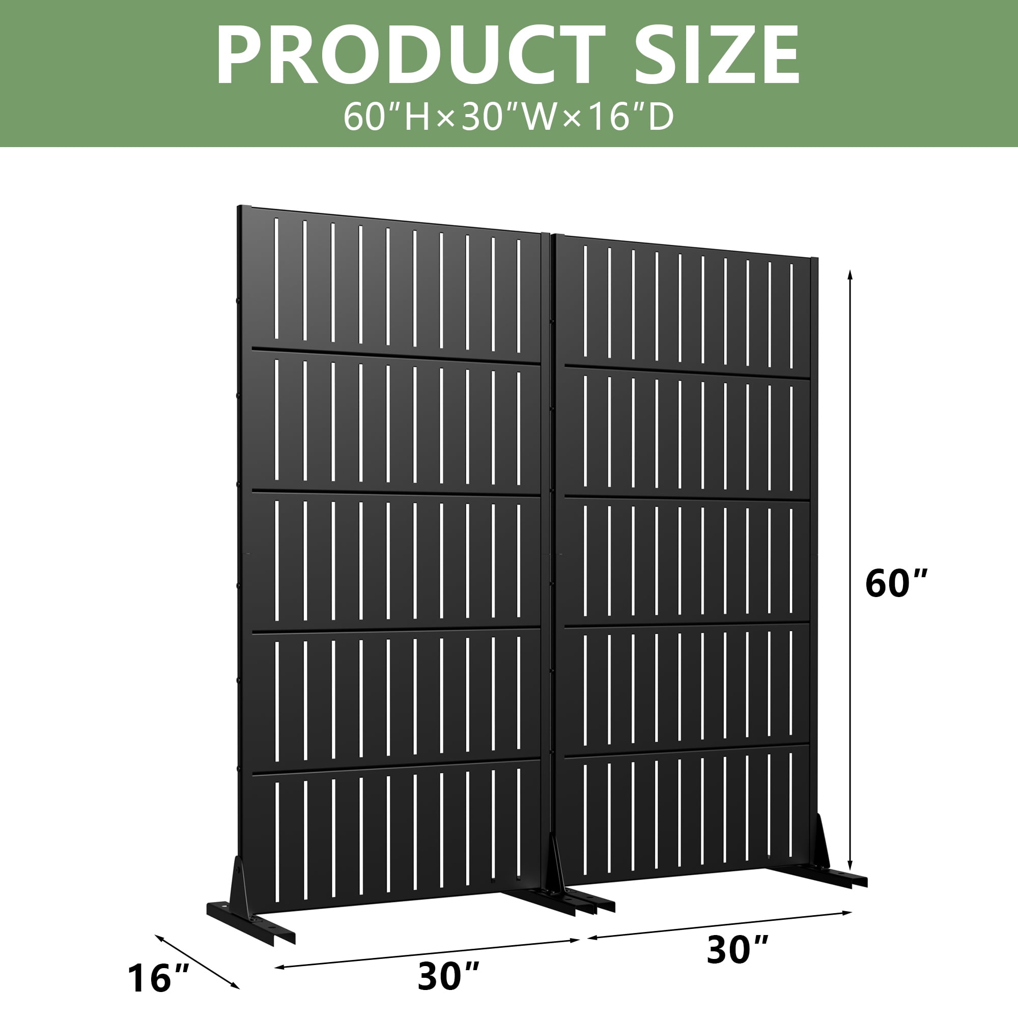 Privacy Metal Screen Fence Panel
