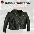 thumbnail image 3 of Daniel Smart XS to 12XL Motorcycle Leather Jacket for Men with Plain Sides Design Classic Leather Jacket, 3 of 5