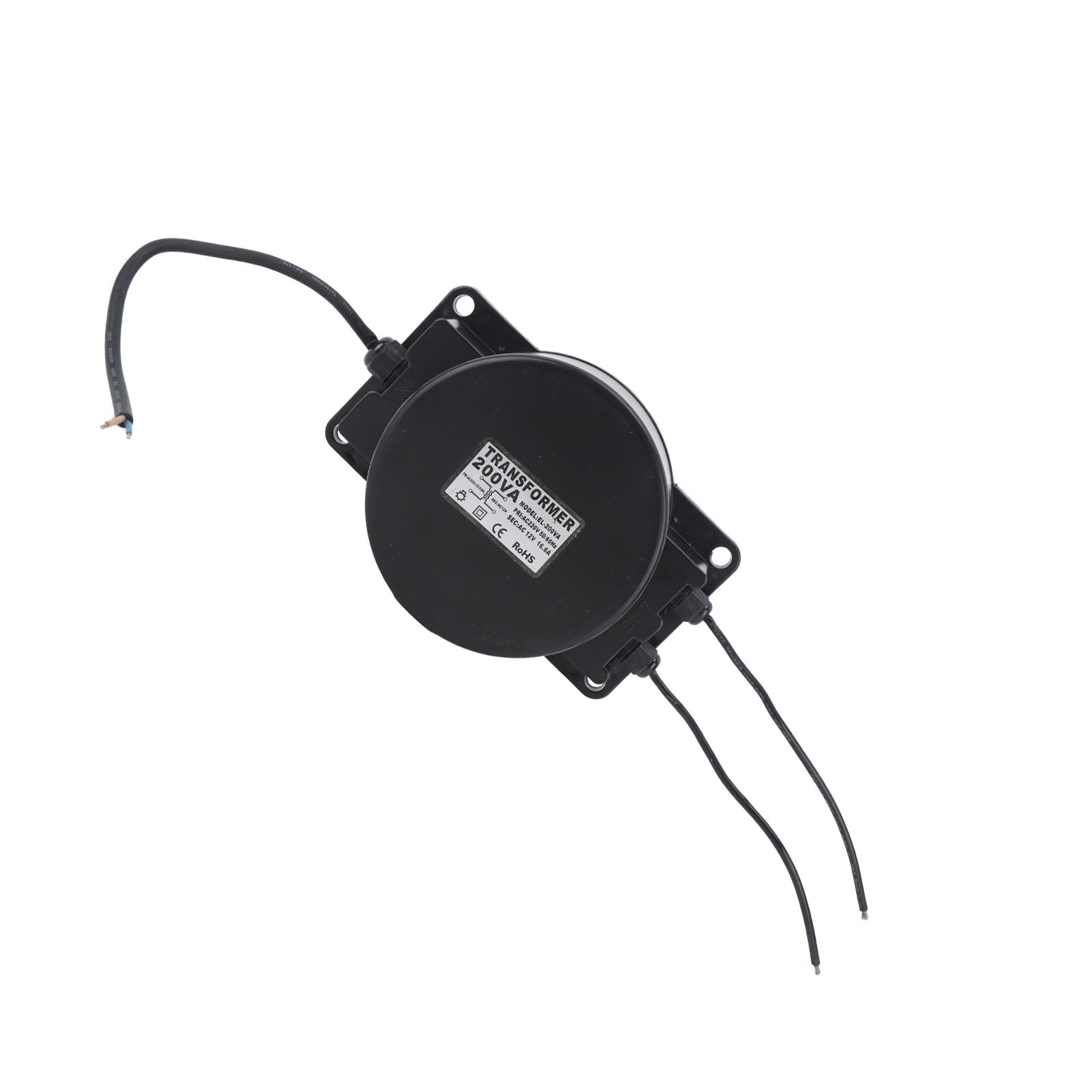 Yajisi 200W Pool Light Transformer 200VA AC 220V to 12V IP68 Waterproof Low Voltage Power Supply Unit for Underwater Swimming Pool Lights, Fountains, and Outdoor Landscape Lighting Applications