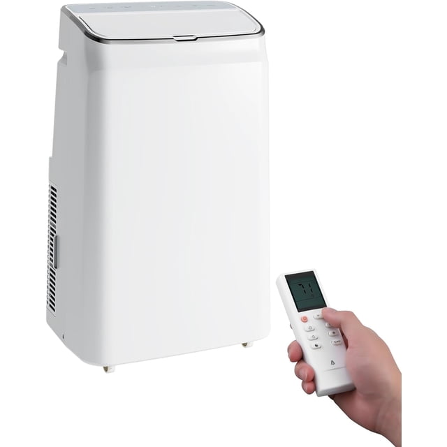 Aires acondicionados portátiles de 10000 Btu, refrigeradores de CA portátiles 3 en 1 para habitaciones de hasta 450 pies cuadrados, modo de suspensión, temporizador, control remoto incluido, kits de a