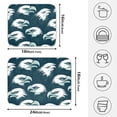 thumbnail image 2 of Ryvnso Eagles Pattern Dish Drying Mat for Kitchen Countertop 18x24 Large Dish Pad Drainer Rack Dish Sink Mats, 2 of 7
