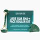 thumbnail image 1 of Kit Gua Sha y Face Roller HAVASU NUTRITION Jade Lymphatic, 1 of 8
