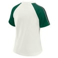 thumbnail image 3 of Women's WEAR by Erin Andrews White New York Jets Sleeve Stripe Distressed Raglan T-Shirt, 3 of 6