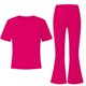 thumbnail image 3 of Camisas de Manga Larga de Niños Tamaño 12-14 Juventud Color Sólido Manga Corta Superior Y Pantalones Largos de Dos Piezas Conjunto de Niños de Vestir Casual, 3 of 6